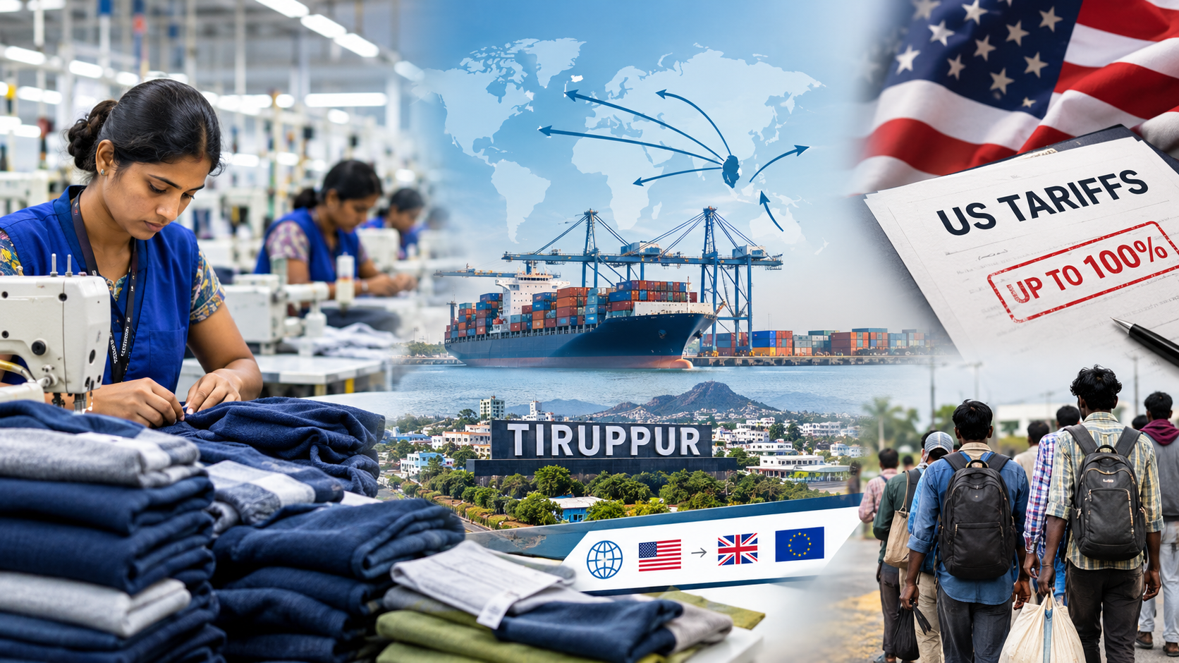 Tiruppur Exporters Face Fresh US Tariff Threat, Seek New Markets