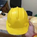 AK H01 Yellow HDPE Safety Helmet
