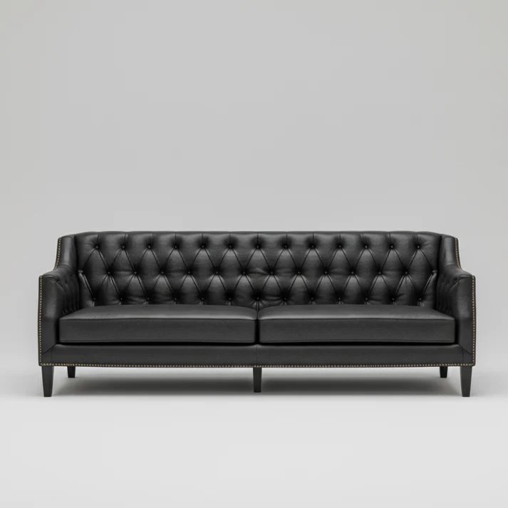 Tufted Sofa  Deep Button Detail Peacock Life Seater