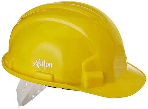 AK H01 Yellow HDPE Safety Helmet