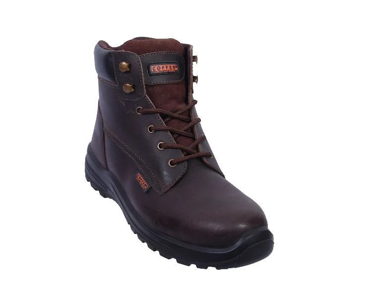 Brown Leather Safety Boots – Model 1094/BRN